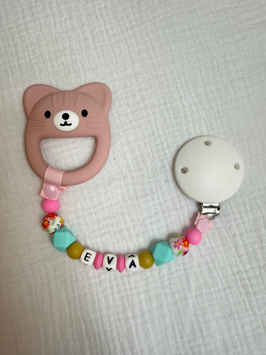 attache tétine ruban sans fantaisie