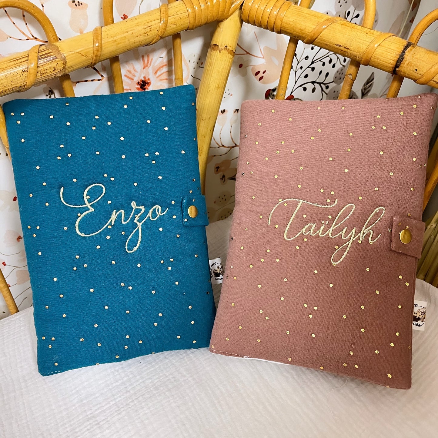 Protège carnet de santé personnalisé 1 tissu