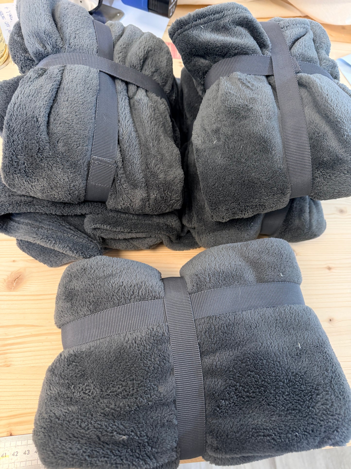 plaid gris personnalisé