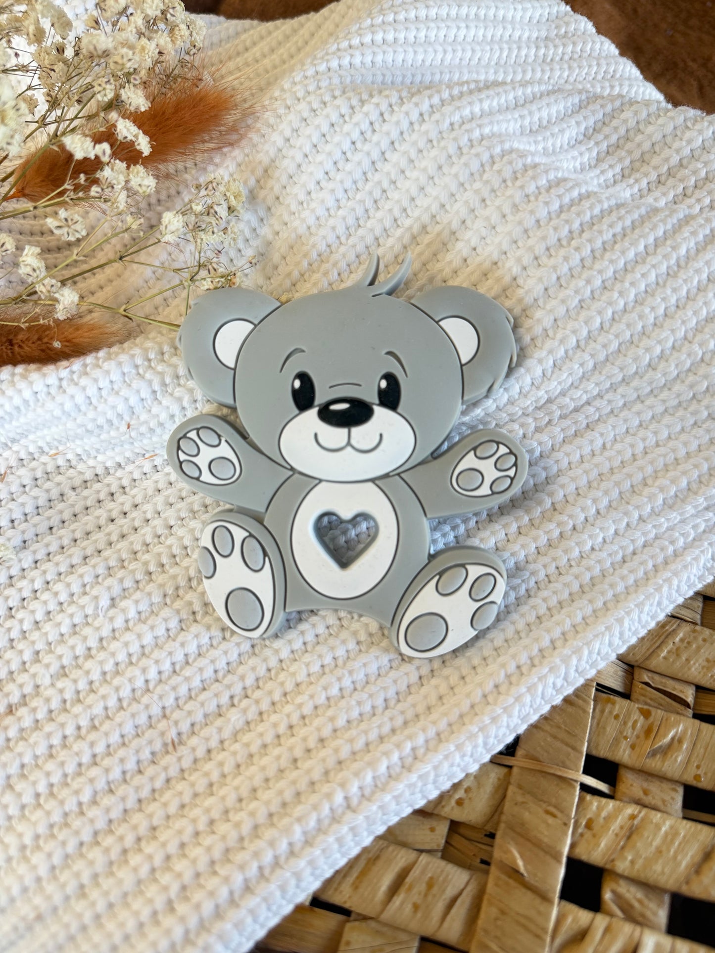 Jouet en silicone ours gris