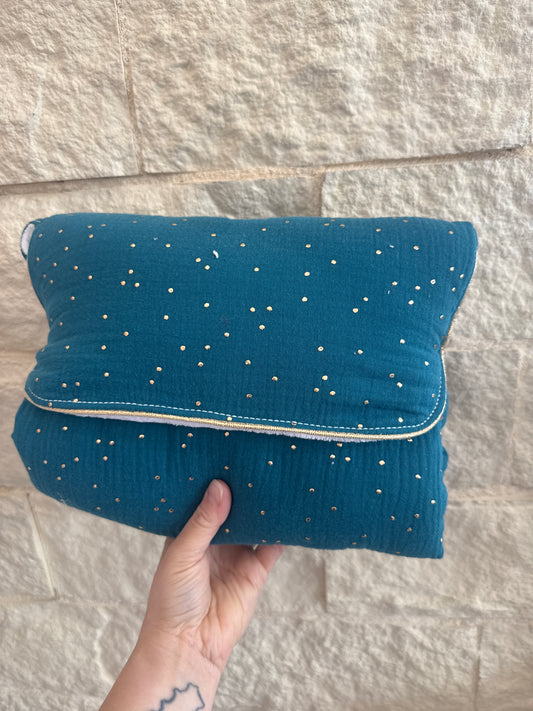 Matelas à langer nomade bleu canard
