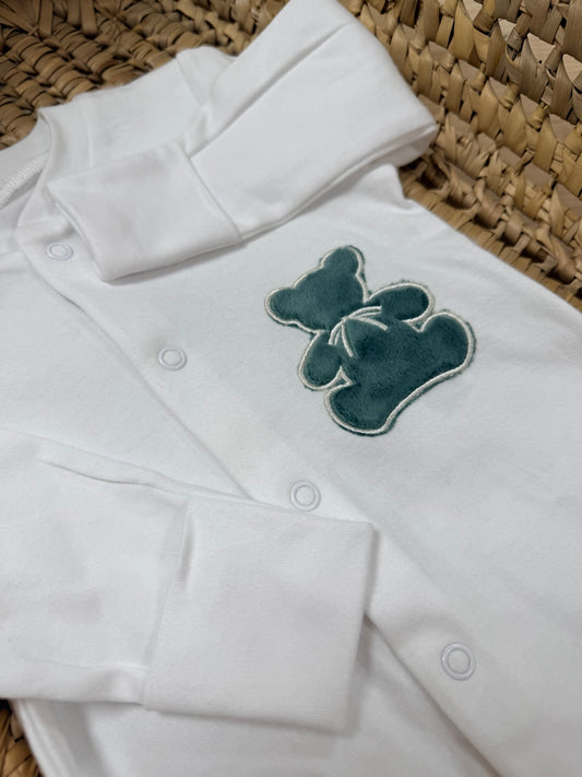 pyjama 0-3 mois ourson vert