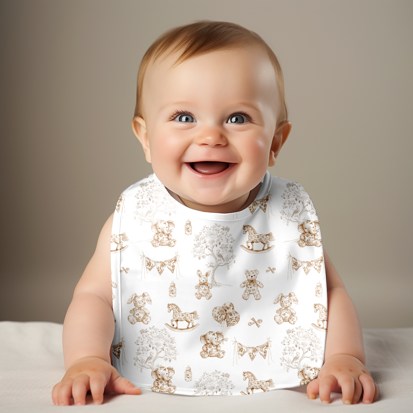 Grand bavoir tissu au choix