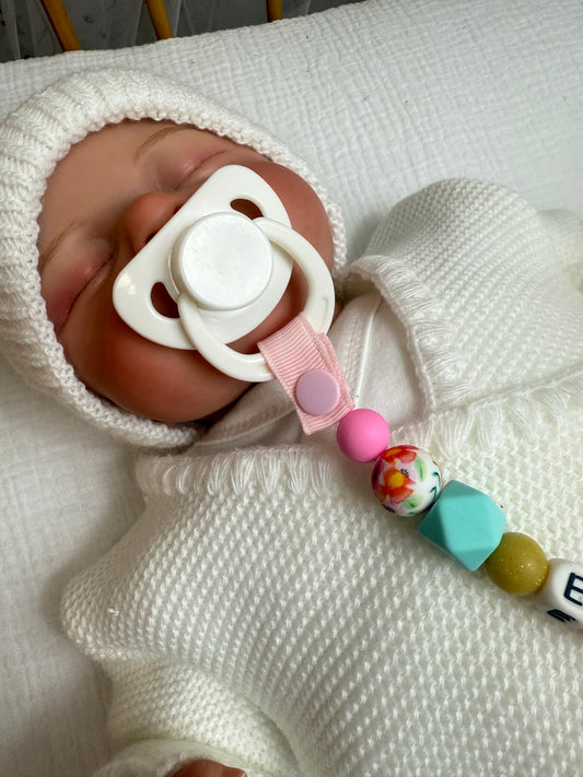 attache tétine ruban sans fantaisie