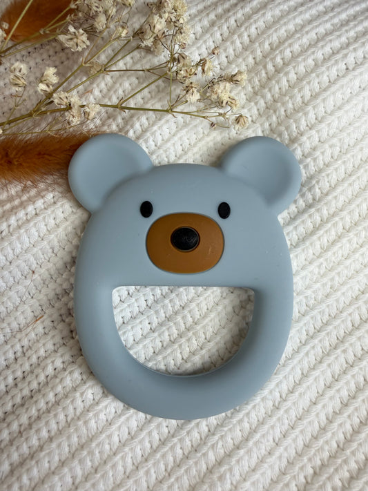 Jouet en silicone ours bleu