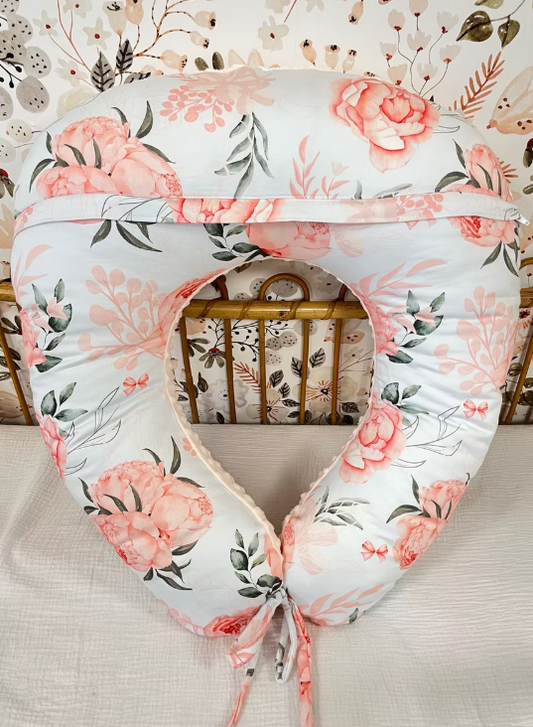 Coussin d'allaitement Lovely pivoine