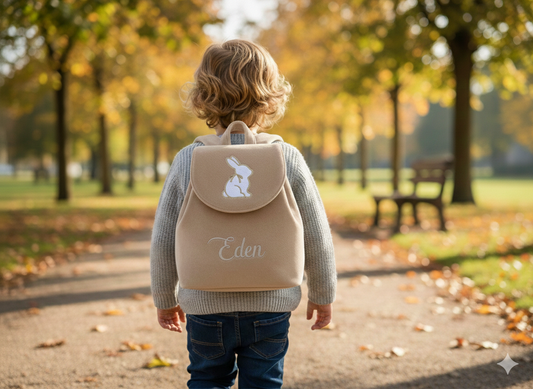 Sac à dos lapin brodé