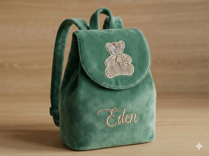 Sac à dos ours brodé