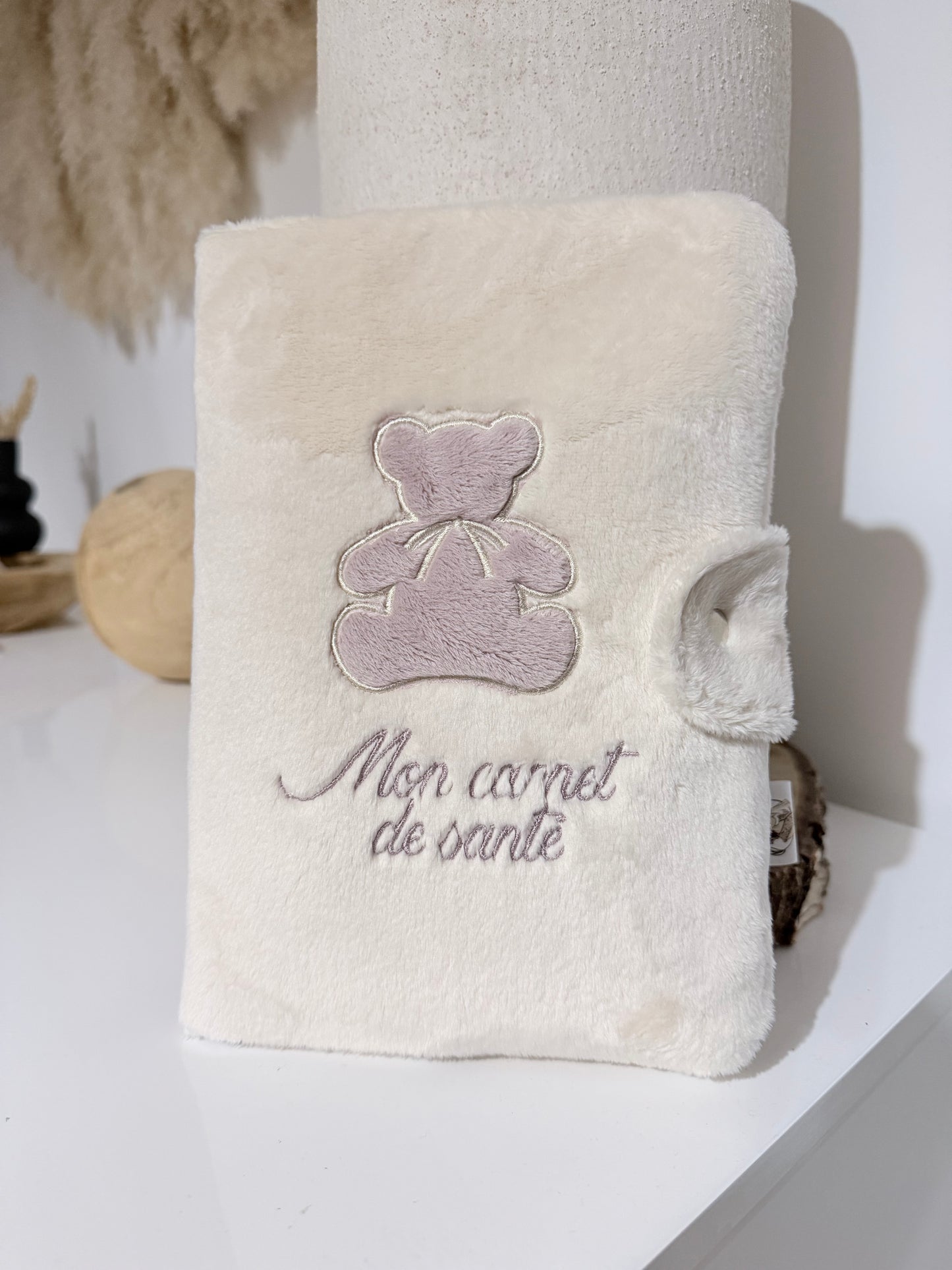 Protége carnet de santé ours